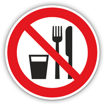 znak jedenia je pri chudnutí zakázané
