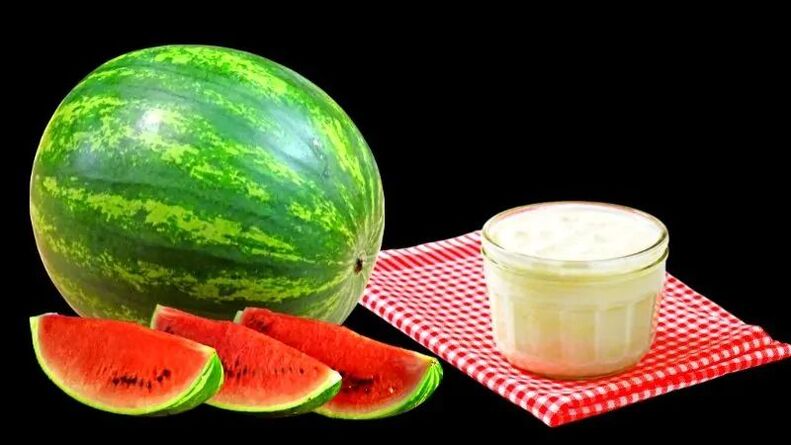 vodný melón a kefír na chudnutie