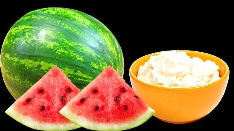 vodný melón a tvaroh na chudnutie