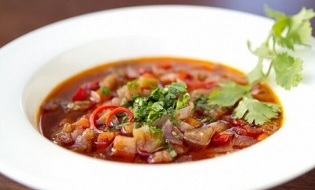 zeleninová polievka pre diétu so 6 okvetnými lístkami
